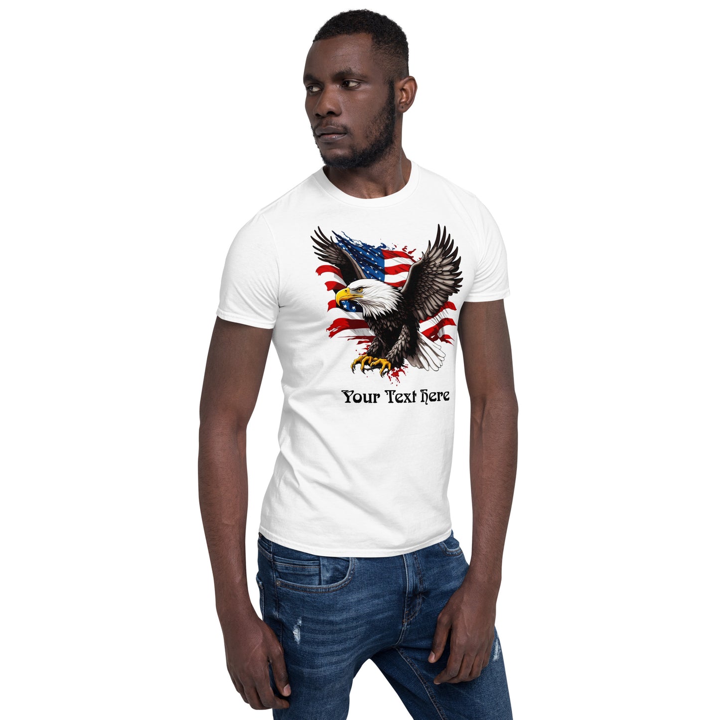 Personalize T Shirt With Eagle Graphic Design
