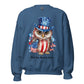 Custom Patriotic Owl For Owl Lovers, Bird Lovers, Night Lovers Blue Sweatshirt