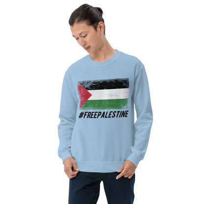 Light Blue Color Free Palestine Sweatshirt / Palestine Clothing Sizes XS - 5XL