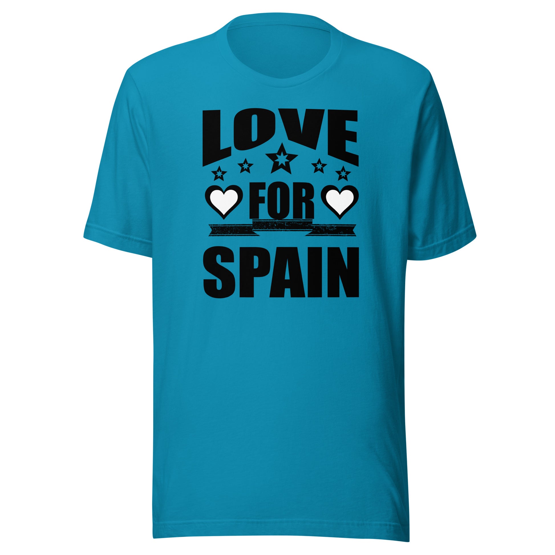 T-shirt for Spain Tourists Aqua Color