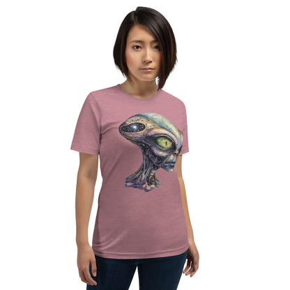 Heather Color Vintage Alien Queen Head T-Shirt
