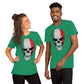 Green Italian T-shirt with Italy Skull 