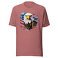 Mauve Color Patriotic American Eagle T-shirt