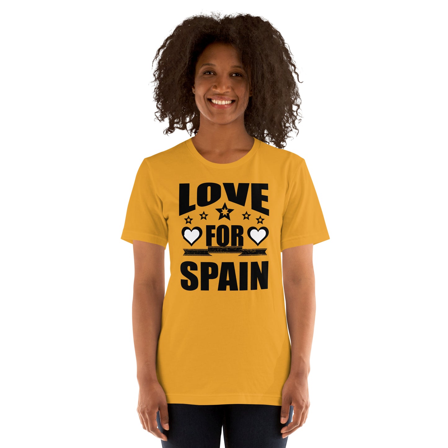 "Amo España" T-shirt Mustard Color