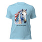 Patriotic Blue Horse T Shirt