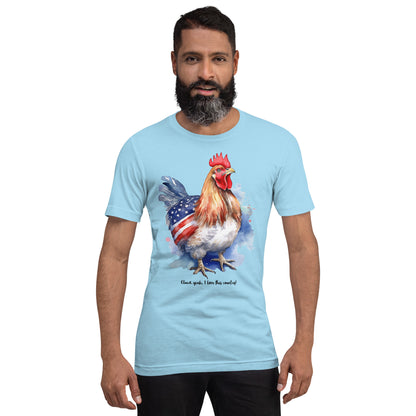 USA Themed Patriotic Chicken Tshirt / Perfect Gift For Chicken Owners