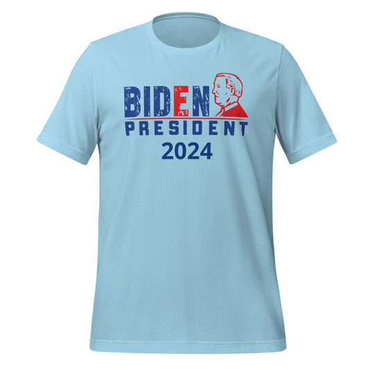 Ocean Blue Color Biden Election 2024 USA T-shirt