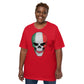 Plus Size Italian T-shirt with Italy Skull / Patriotic Gift Idea