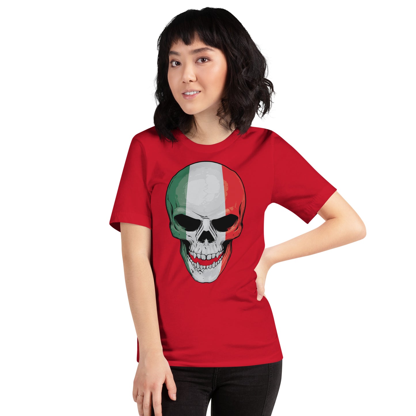 Italian T-shirt with Italy Skull For Women And Men