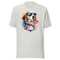 White US Patriotic Dog Shirt For Beagle lover XS - 5XL