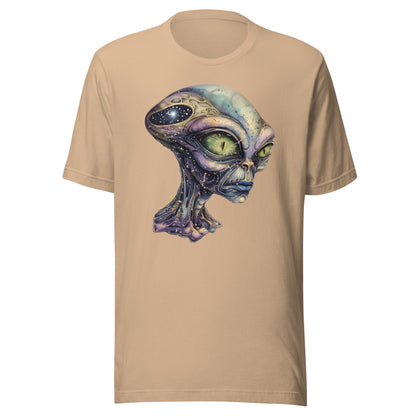 Alien Queen Head Graphic T-Shirt for UFO Enthusiasts