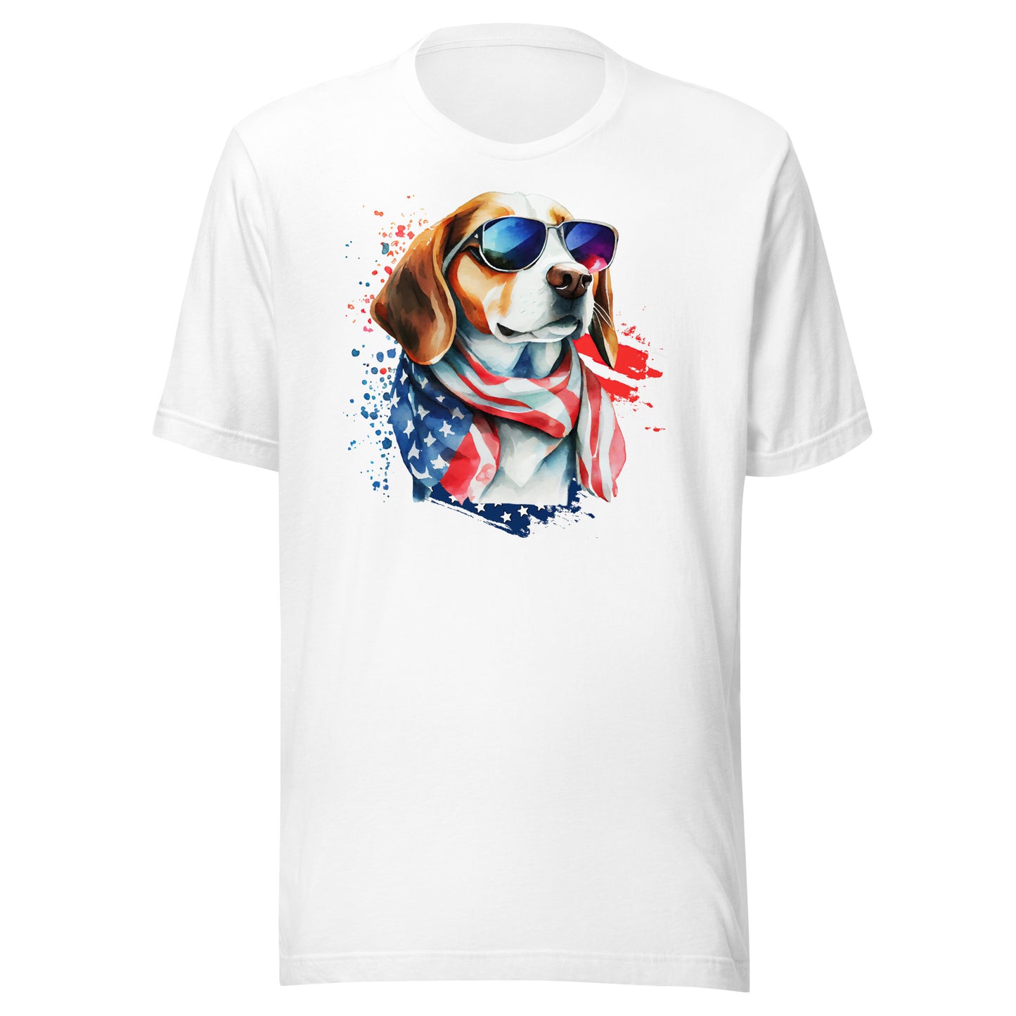 US Patriotic Dog Shirt For Beagle lover