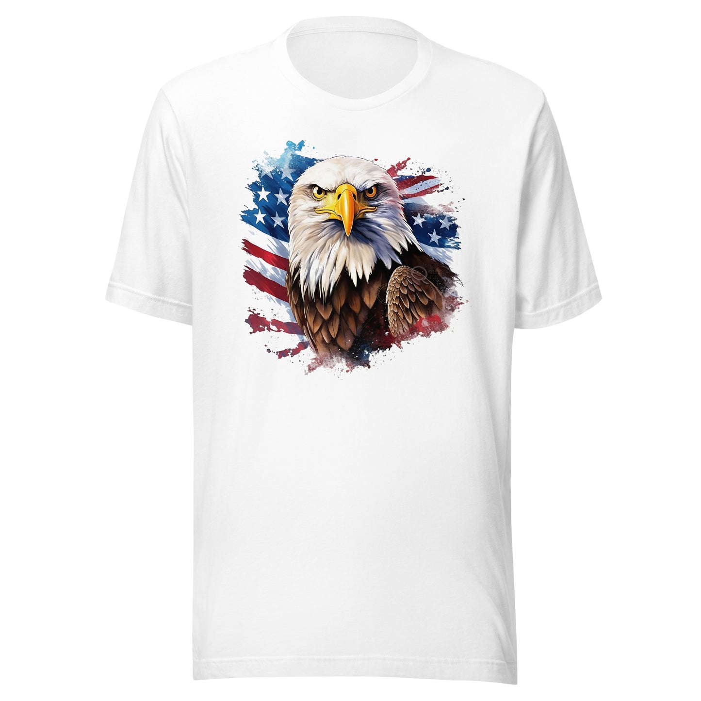 White Patriotic American Eagle T-shirt