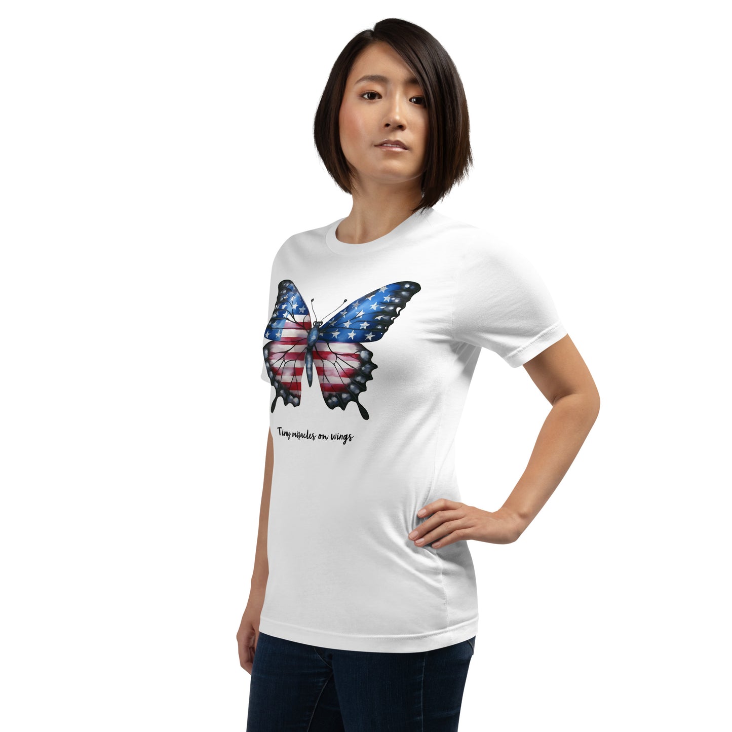 Camisa patriótica personalizável de borboleta para o verdadeiro amante de borboletas que há em você