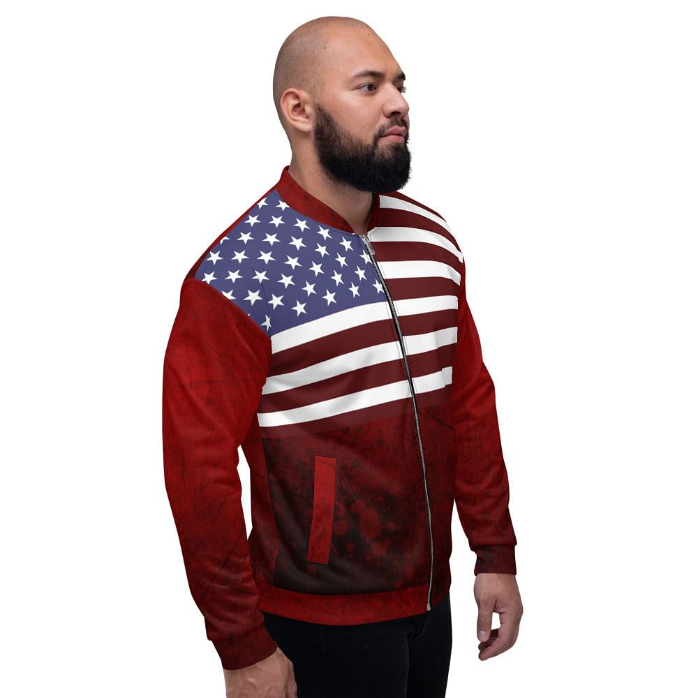 unisex American flag jacket