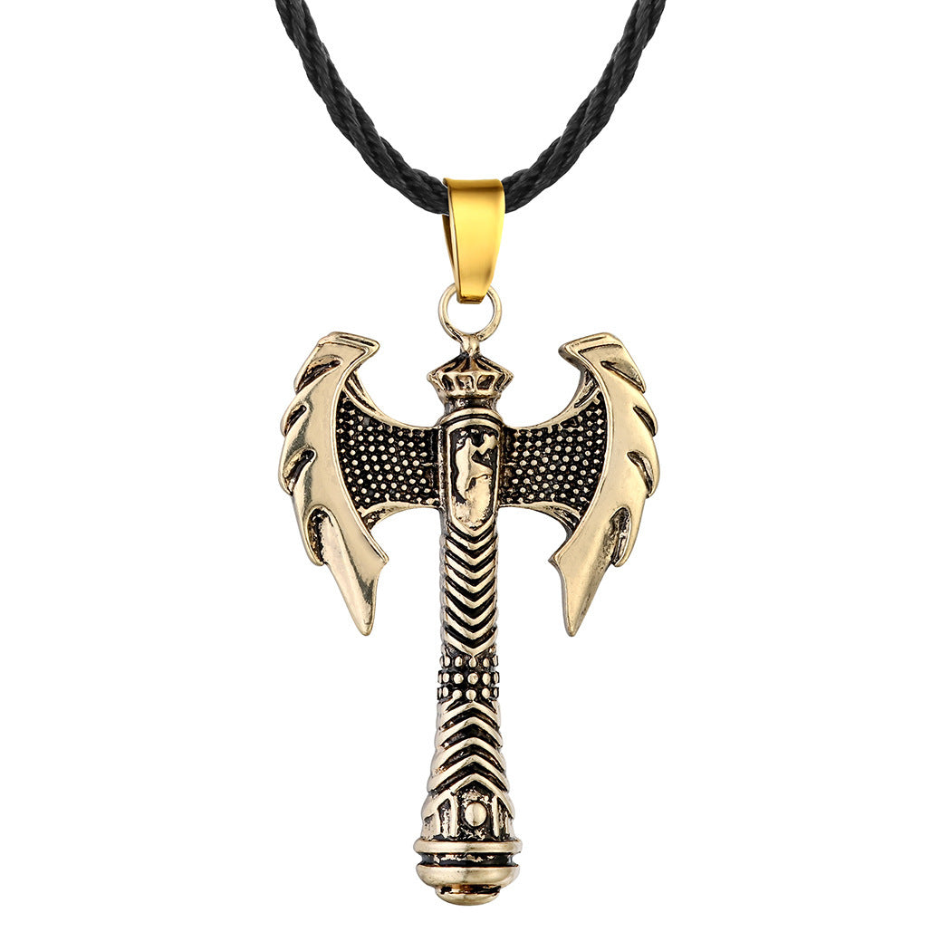 unisex axe necklace