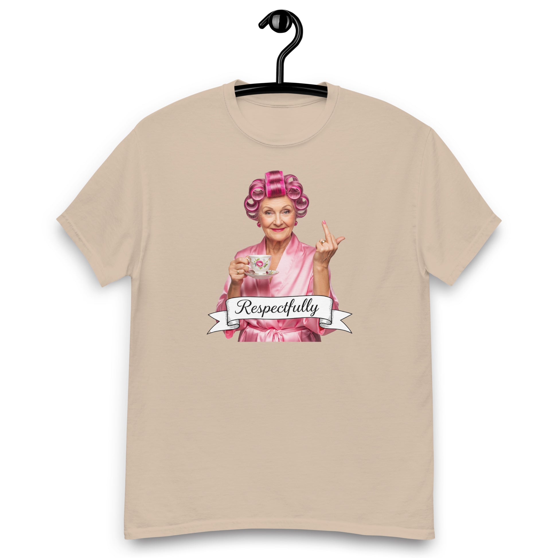 vintage style funny old lady shirt