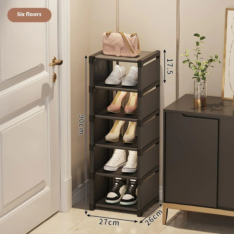 black-shoe-rack-for-tidy-entryways-5-layers