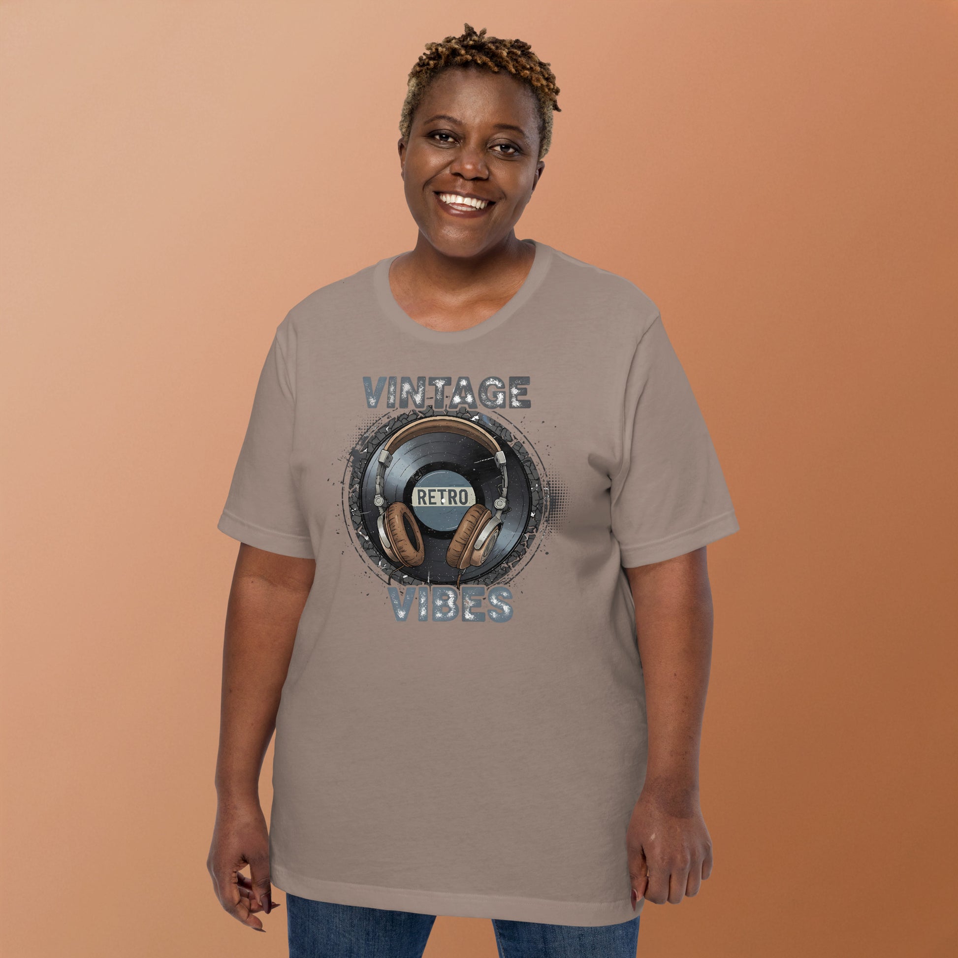 women’s retro vibes music t-shirt