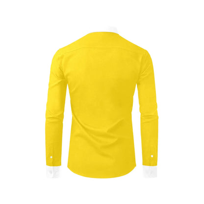 yellow dress shirt for men