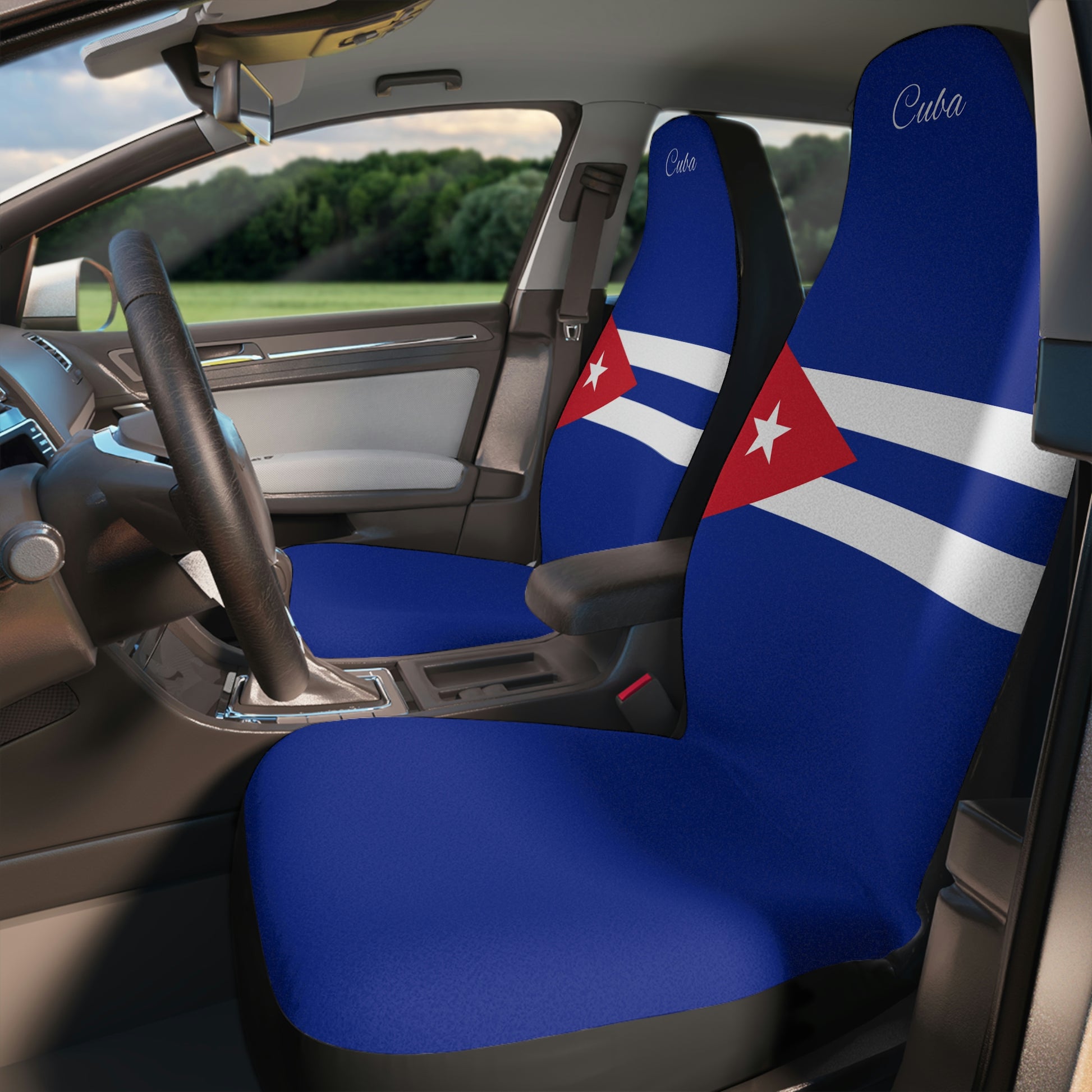 Cuba Flag Car Seat Covers Universal