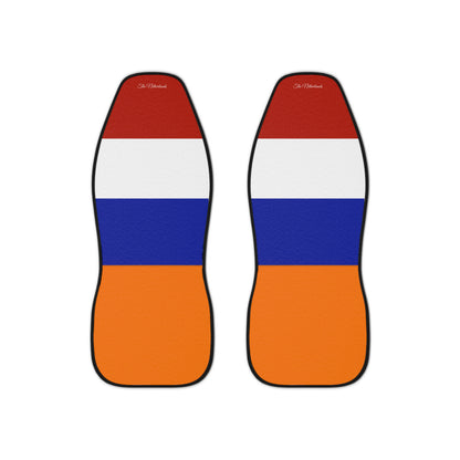 Set of Two The Netherlands Flag Car Seat Covers Universal