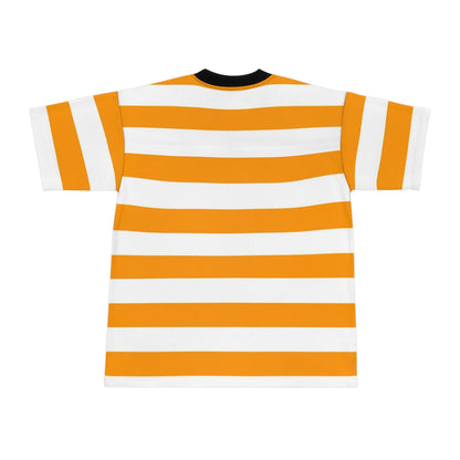 Unisex Orange / White Striped Shirt