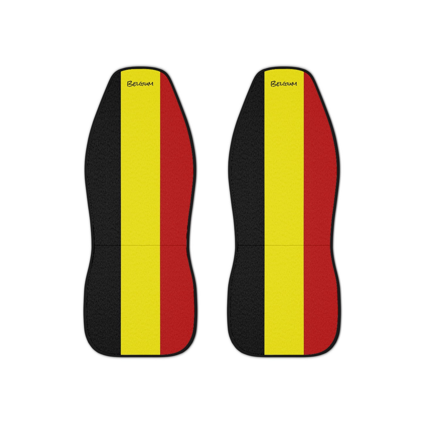 Belgische vlag autostoelhoezen universeel / cadeau voor autoliefhebbers 