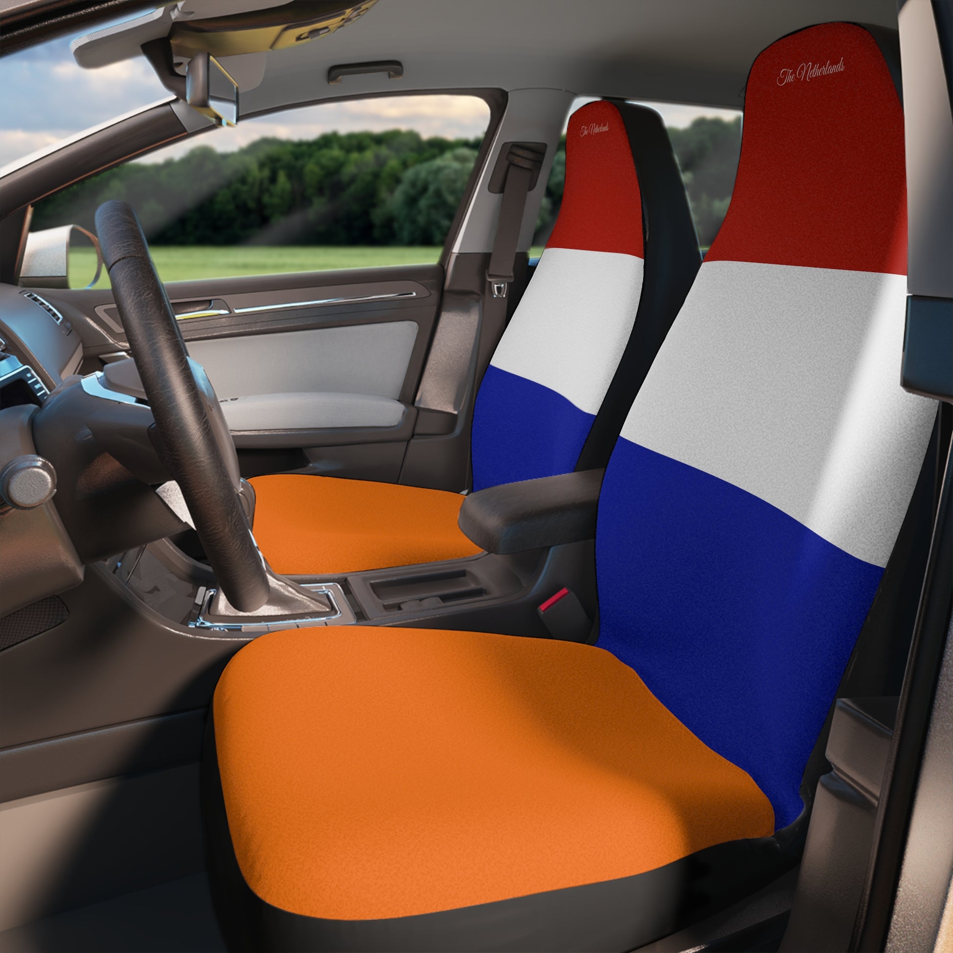 The Netherlands Flag Car Seat Covers Universal