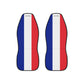 Two France Flag Car Seat Covers Universal