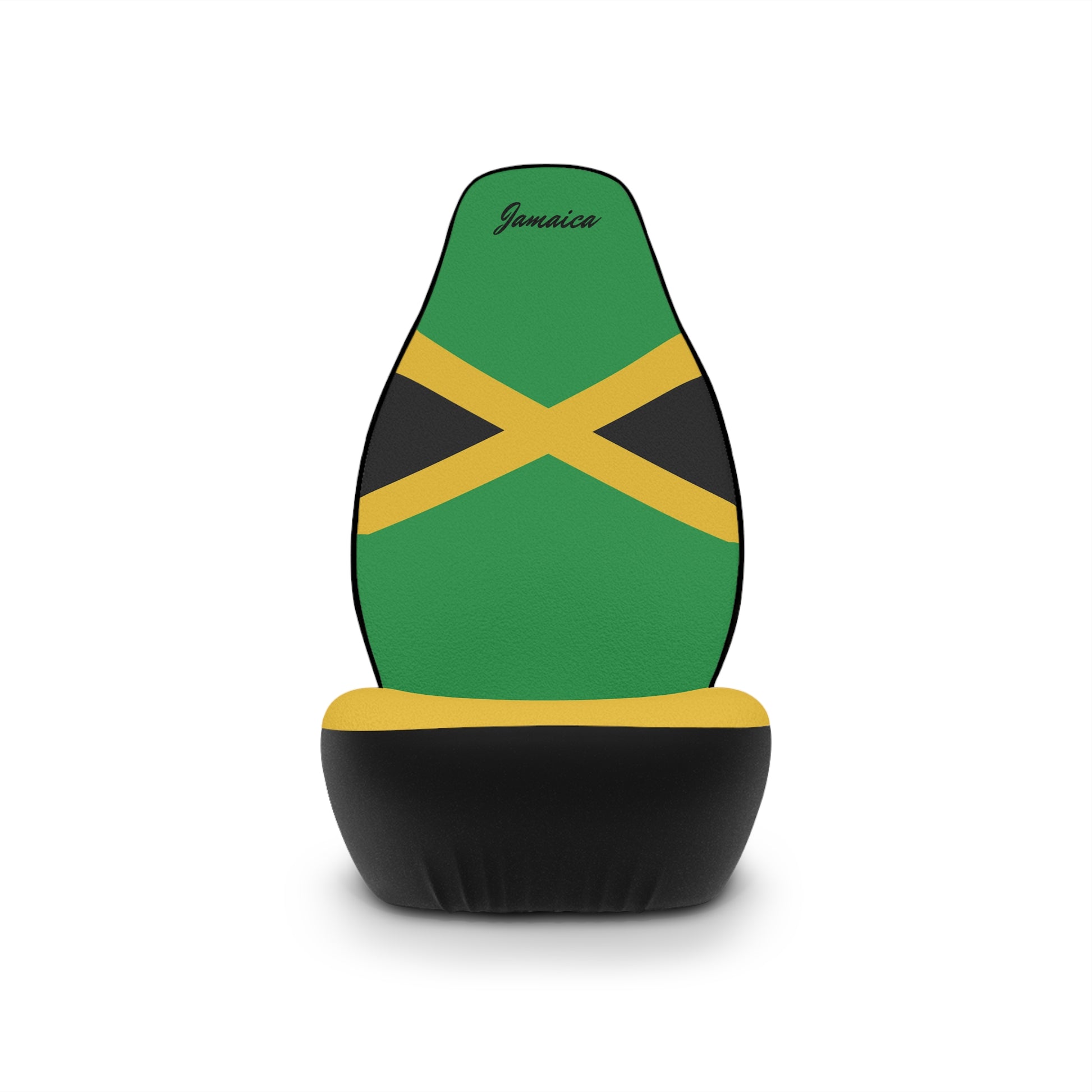 Front Side Jamaica Flag Car Seat Covers Universal