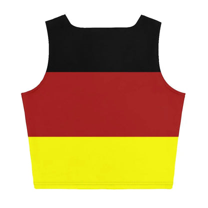 Germany football fan shirt women's stretchy crop top