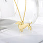 Dachshund Necklace / Gold Color  / Dog Jewelry