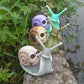Snail Sculpture / Skull Sculpture / Snail Garden Statues / Gothic Decoration