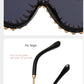 nose comfortabla Oversized Sunglasses For Women And Men / Goth Style / Hip Hop Style