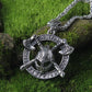 Axe Cross Pendant Necklace / Viking Amulet Helmet Jewelry / Included Gift Bag