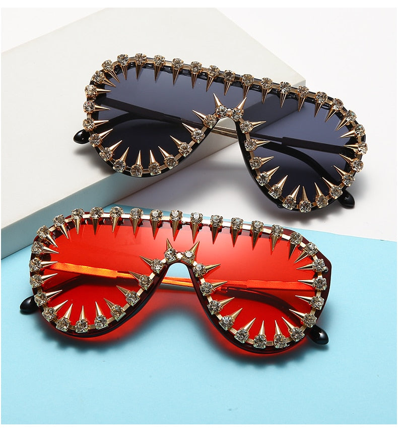 Oversized Sunglasses For Women And Men / Goth Style / Hip Hop Style