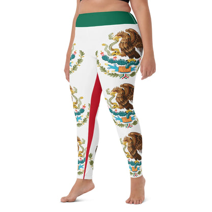 Women's Mexican leggings with colorful flag design