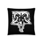 Baphomet Pillow / Pentacle Pillow / Ankh Pillow / Soft Goth Pillow / Black And Grey