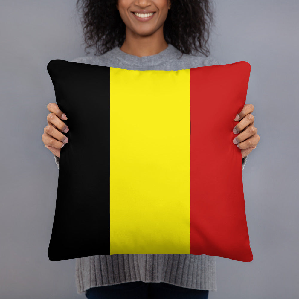 Pillow With The Belgium Flag Colors / Belgium Home Decor / 3 Sizes
