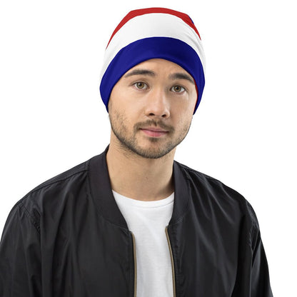 Beanie With The Colors Of The Netherlands Flag / Soft And Comfortable