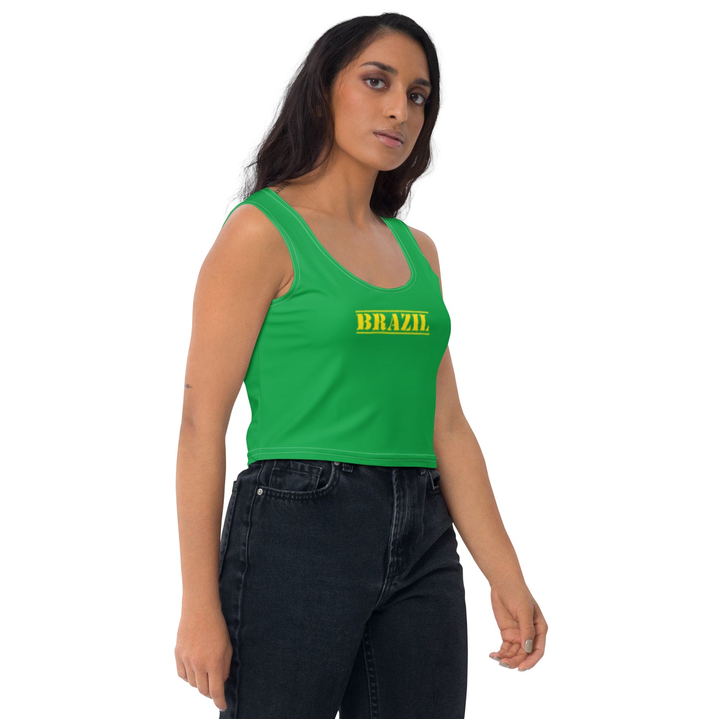 Brazil Outfit Flag Crop Top Clothing