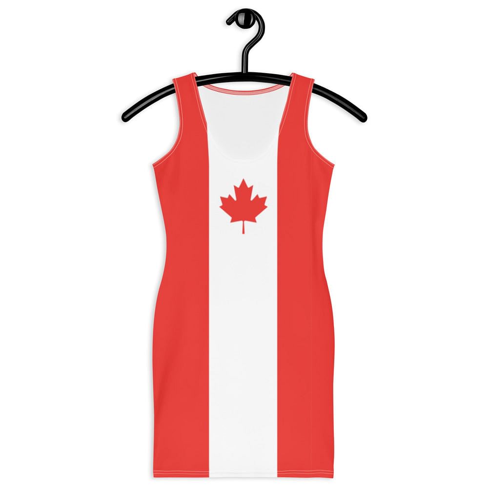Canada Flag Dress / Patriot Dress / Striped Dress