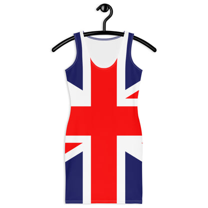 Union Jack Dress / UK Dress / British Dress / Form-fitting - YVDdesign