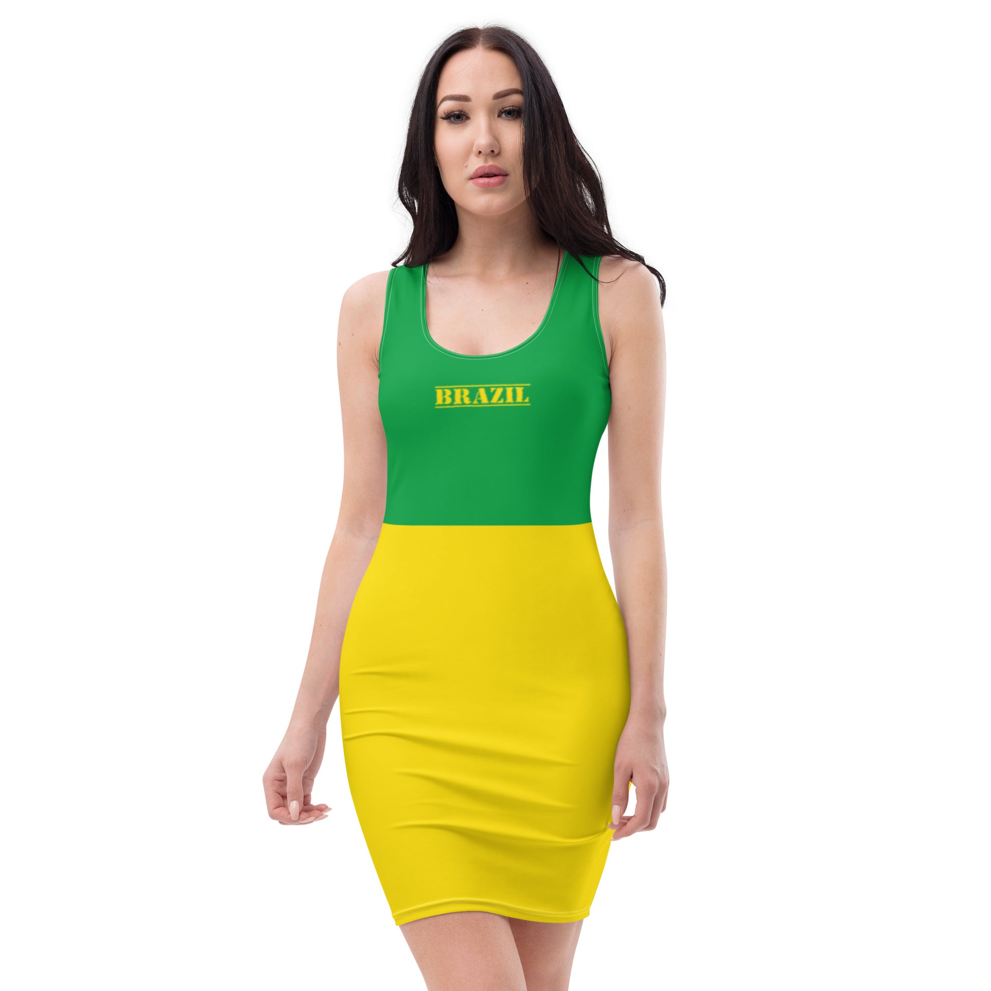Brazil Flag Dress / Brazillian Color Outfit For Women