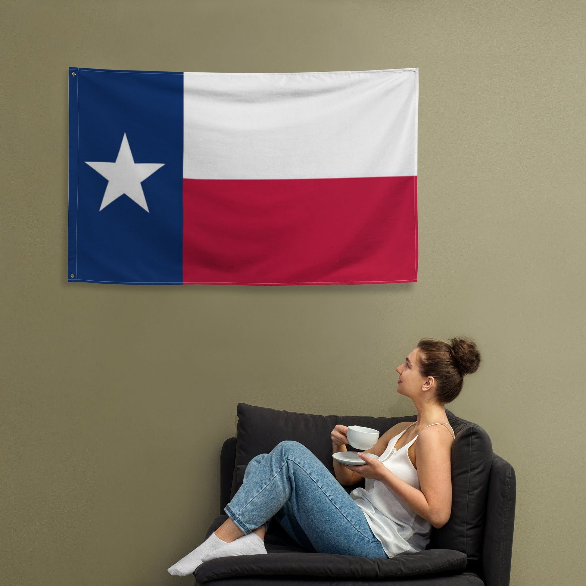 Texas Flag / Wrinkle-free / Shrink-free / Texas Flag Colors / Wall Decor
