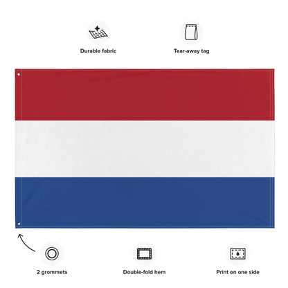 Die niederländische Flagge / hochwertige Flagge / faltenfrei / schrumpffrei