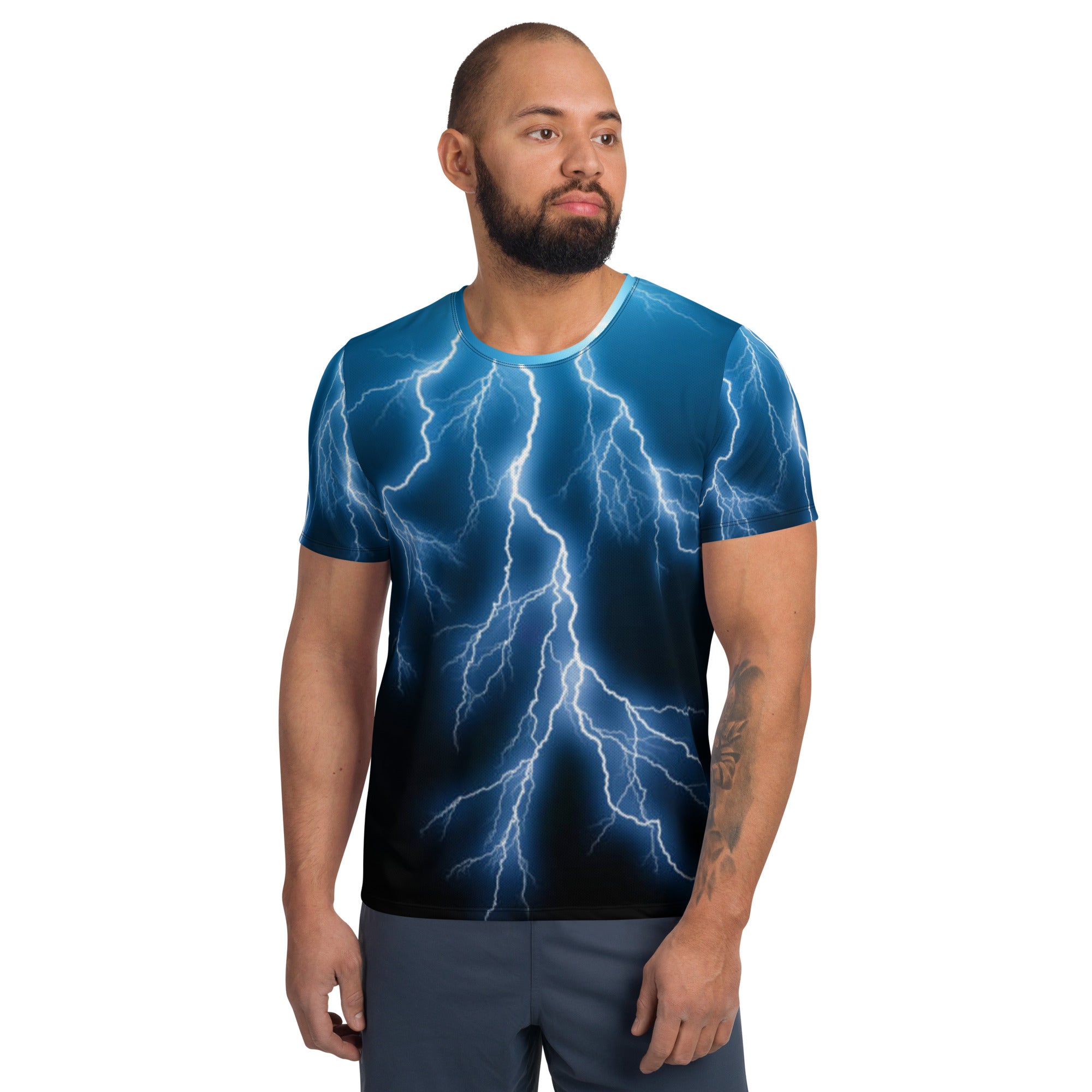 Lightning Shirt All-Over Print Men's Athletics Shirt / Nature T Shirt –  YVDdesign