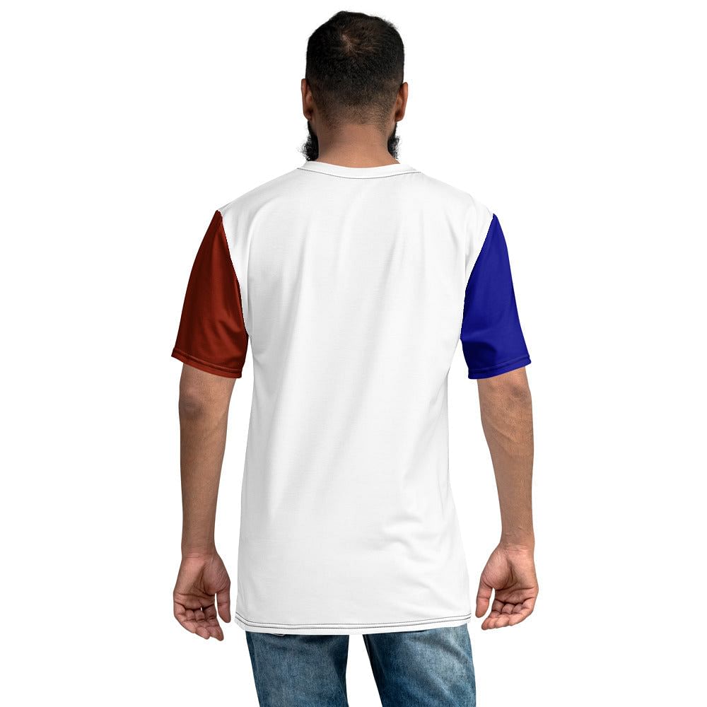 France Flag Color T-shirt For Men / Tricolore French Shirt / Soccer Gift