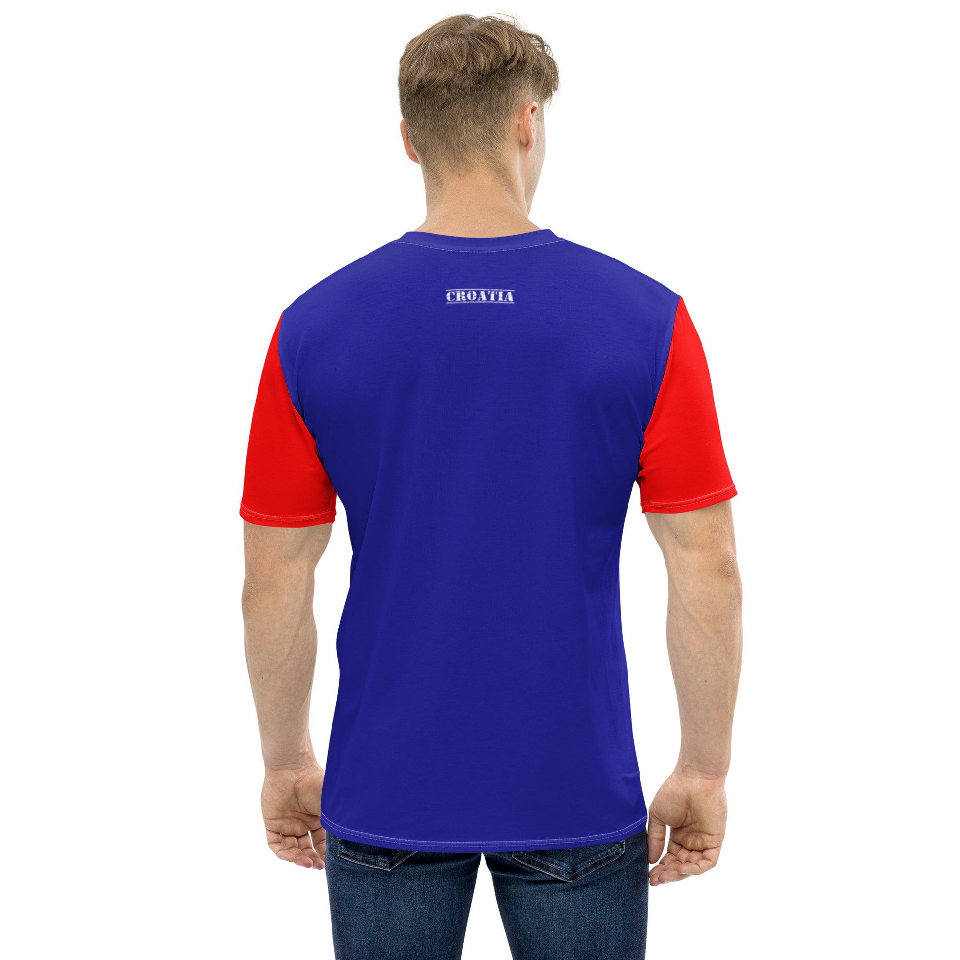Croatia Flag Men's T-shirt With Coat Of Arms / Patriotic Clothing